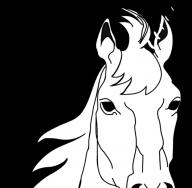 Лошади: шаблоны и трафареты для поделок Шаблон лошади для рисования